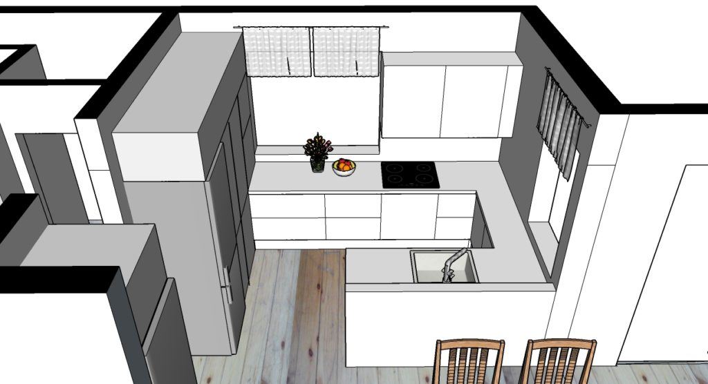 Omakotitalon tilamuutoksen 3d-mallinnus. Kuusankoski.