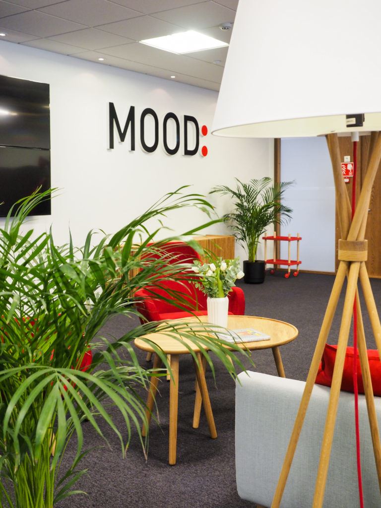 Mood Media Finland, toimiston sisustussuunnittelu